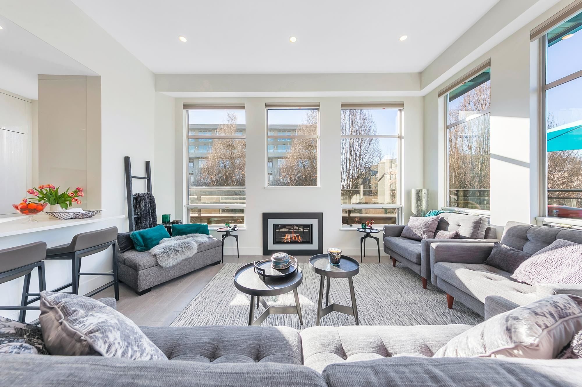 VERY excited to bring to market this rarely available corner penthouse suite overlooking the Arbutus Greenway Park with an absolutely stunning renovation!